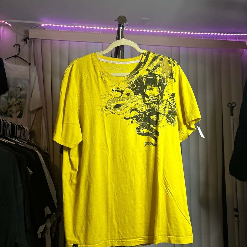 Marc Eckō Cut & Sew Yellow Graphic Tee Shirt